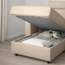 Доставка из Польши ⭐⭐⭐⭐⭐ VIMLE sofa 3-osobowa z szezlongiem, z zaglowkiem/Hallarp bezowy,ИКЕА-49399121, Евро Икеа Калининград