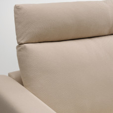 Доставка из Польши ⭐⭐⭐⭐⭐ VIMLE sofa 3-osobowa z szezlongiem, z zaglowkiem/Hallarp bezowy,ИКЕА-49399121, Евро Икеа Калининград