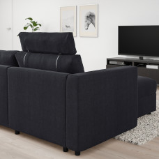 Доставка из Польши ⭐⭐⭐⭐⭐ VIMLE sofa 3-osobowa z szezlongiem, z zaglowkiem Saxemara/czarnoniebieski,ИКЕА-29399136, Евро Икеа Калининград