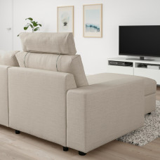 Доставка из Польши ⭐⭐⭐⭐⭐ VIMLE sofa 3-osobowa z szezlongiem, z zaglowkiem z szerokimi podlokietnikami/Gunnared bezowy,ИКЕА-69401302, Евро Икеа Калининград