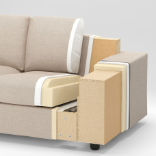 Доставка из Польши ⭐⭐⭐⭐⭐ VIMLE sofa 4-osobowa z szezlongiem, z szerokimi podlokietnikami/Gunnared srednioszary,ИКЕА-29401766, Евро Икеа Калининград