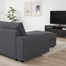 Доставка из Польши ⭐⭐⭐⭐⭐ VIMLE sofa 4-osobowa z szezlongiem, z szerokimi podlokietnikami/Hallarp szary,ИКЕА-09401772, Евро Икеа Калининград