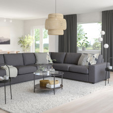 Доставка из Польши ⭐⭐⭐⭐⭐ VIMLE sofa narozna 5-osobowa, z szerokimi podlokietnikami/Gunnared srednioszary,ИКЕА-39401803, Евро Икеа Калининград