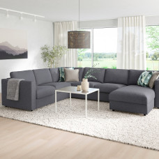 Доставка из Польши ⭐⭐⭐⭐⭐ VIMLE sofa narozna 5-osobowa, z szezlongiem/Gunnared srednioszary,ИКЕА-39399584, Евро Икеа Калининград