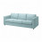 Доставка из Польши VIMLE sofa 3-osobowa, Saxemara jasnoniebieski ИКЕА-79399049, ЕВРОИКЕА Калининград