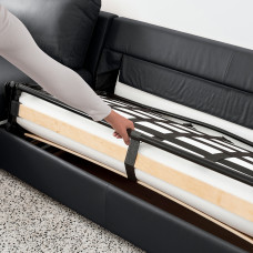 Доставка из Польши ⭐⭐⭐⭐⭐ VIMLE 3-os sofa rozkladana z szezlongiem, Grann/Bomstad czarny,ИКЕА-59477359, Евро Икеа Калининград
