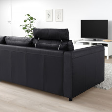 Доставка из Польши ⭐⭐⭐⭐⭐ VIMLE sofa 3-osobowa, z zaglowkiem/Grann/Bomstad czarny,ИКЕА-99306252, Евро Икеа Калининград