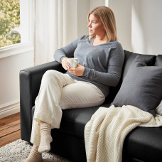 Доставка из Польши ⭐⭐⭐⭐⭐ VIMLE sofa 3-osobowa, z zaglowkiem/Grann/Bomstad czarny,ИКЕА-99306252, Евро Икеа Калининград