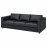 Доставка из Польши VIMLE sofa 3-osobowa, Grann/Bomstad czarny ИКЕА-99306643, ЕВРОИКЕА Калининград