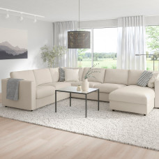 Доставка из Польши ⭐⭐⭐⭐⭐ VIMLE narozna sofa rozkl. 5o z szezl, Gunnared bezowy,ИКЕА-69545225, Евро Икеа Калининград