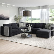 Доставка из Польши ⭐⭐⭐⭐⭐ VIMLE narozna sofa rozkl. 5o z szezl, Saxemara czarnoniebieski,ИКЕА-89537168, Евро Икеа Калининград