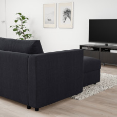 Доставка из Польши ⭐⭐⭐⭐⭐ VIMLE narozna sofa rozkl. 5o z szezl, Saxemara czarnoniebieski,ИКЕА-89537168, Евро Икеа Калининград