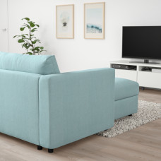 Доставка из Польши ⭐⭐⭐⭐⭐ VIMLE narozna sofa rozkl. 5o z szezl, Saxemara jasnoniebieski,ИКЕА-09537172, Евро Икеа Калининград