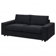Доставка из Польши ⭐⭐⭐⭐⭐ VIMLE sofa 2-osobowa rozkladana, z szerokimi podlokietnikami/Saxemara czarnoniebieski,ИКЕА-59537198, Евро Икеа Калининград