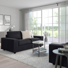 Доставка из Польши ⭐⭐⭐⭐⭐ VIMLE sofa 2-osobowa rozkladana, z szerokimi podlokietnikami/Saxemara czarnoniebieski,ИКЕА-59537198, Евро Икеа Калининград