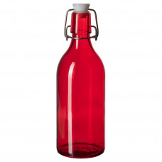 Доставка из Польши VINTERFINT Бутылка с крышкой, красное стекло, 0.5 l ИКЕА-60527283, ЕВРОИКЕА Калининград